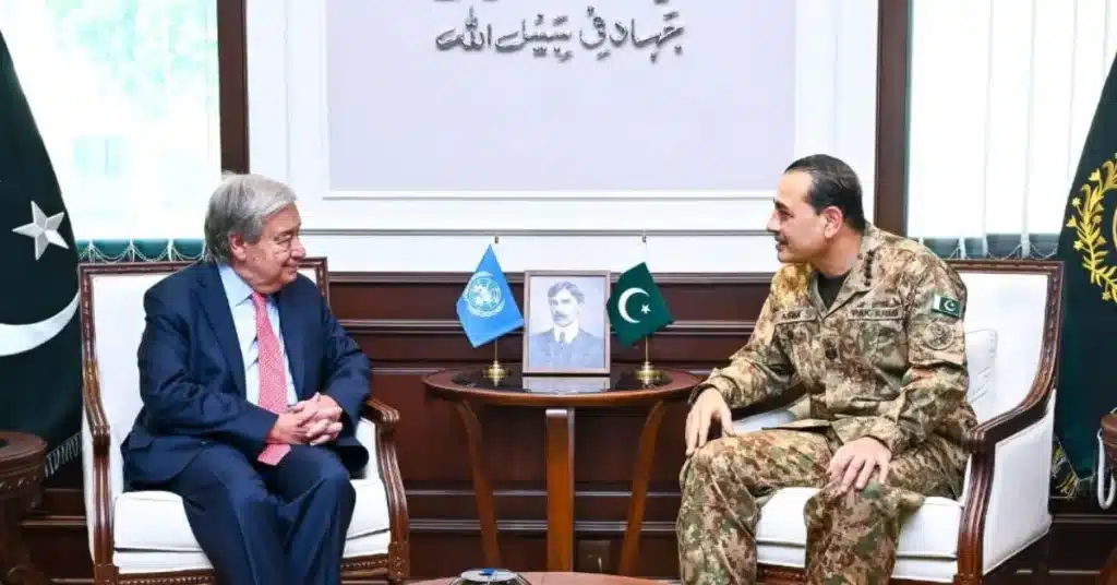 Field Marshal Asim Munir, UN chief Guterres discuss Kashmir dispute, Afghanistan-based terrorism