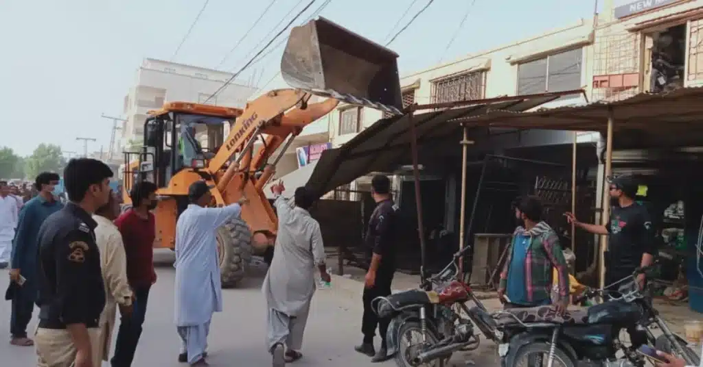 Walkways cleared of encroachments in Muzaffarabad
